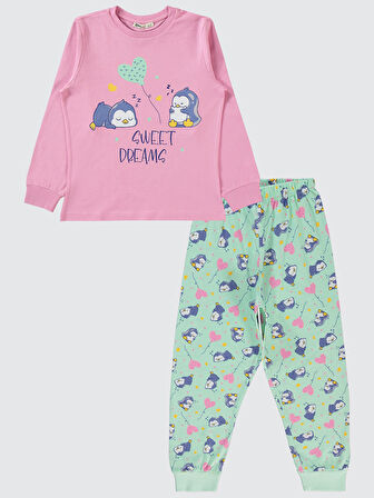 Civil Girls Kız Çocuk Pijama Takımı 10-13 Yaş Fondan Pembe