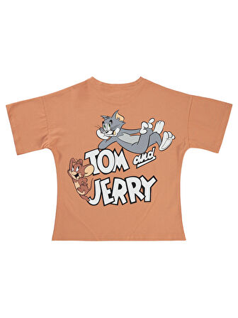 Tom and Jerry Kız Çocuk Tişört 6-9 Yaş İtalyan Kili