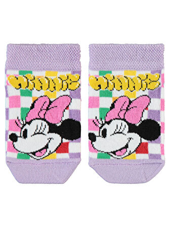 Minnie Mouse Kız Çocuk Çorap 3-11 Yaş Lila