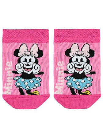 Minnie Mouse Kız Çocuk Çorap 3-11 Yaş Kırmızı