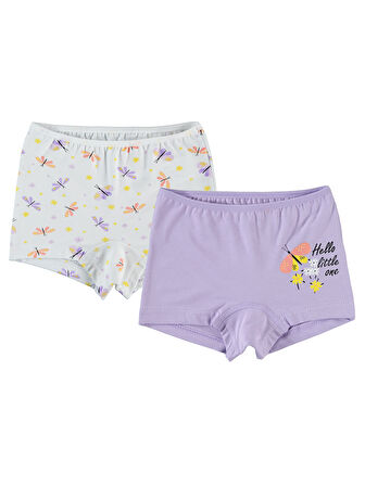 Civil Girls Kız Çocuk Boxer 2-10 Yaş  Lila