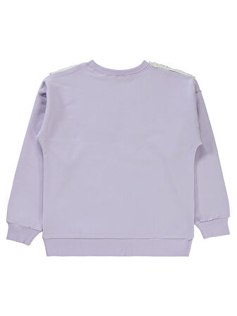 Civil Girls Kız Çocuk Sweatshirt 6-9 Yaş Nazik Lavanta