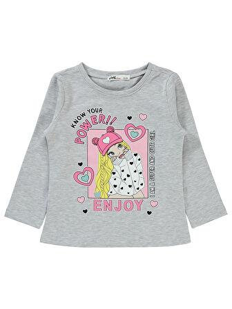 Civil Girls Kız Çocuk Sweatshirt 2-5 Yaş Karmelanj 