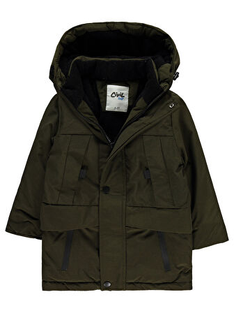 Civil Boys Erkek Çocuk Kapüşonlu Mont 2-5 Yaş Camel