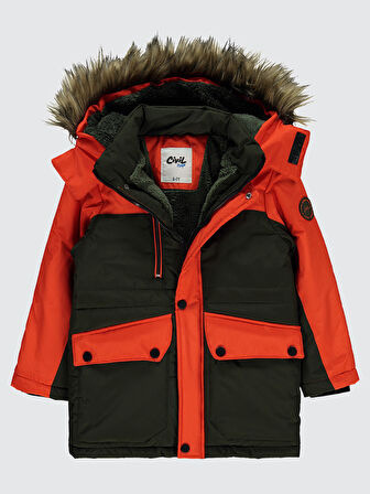 Civil Boys Erkek Çocuk Mont 10-13 Yaş Haki