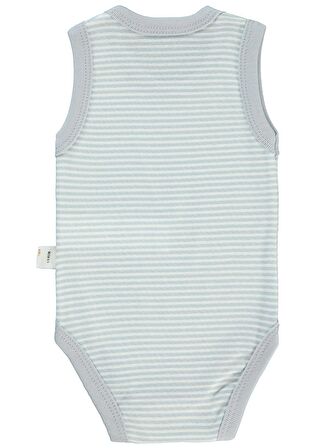 Civil Baby Bebek Çıtçıtlı Badi 1-36 Ay Gri