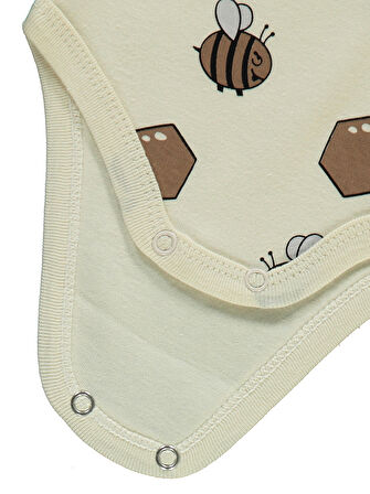 Civil Baby Bebek Çıtçıtlı Badi 1-36 Ay Bej