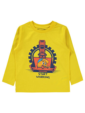 Civil Boys Erkek Çocuk Sweatshirt 2-5 Yaş Sarı