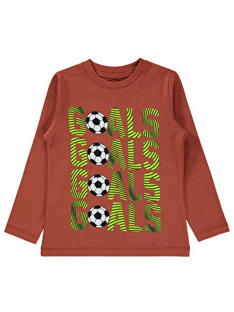 Civil Boys Erkek Çocuk Sweatshirt 2-5 Yaş Koyu Bakır 