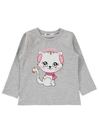 Civil Girls Kız Çocuk Sweatshirt 2-5 Yaş Karmelanj