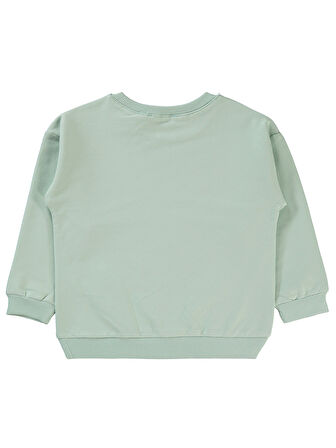 Civil Girls Kız Çocuk Sweatshirt 2-5 Yaş Taze Nane