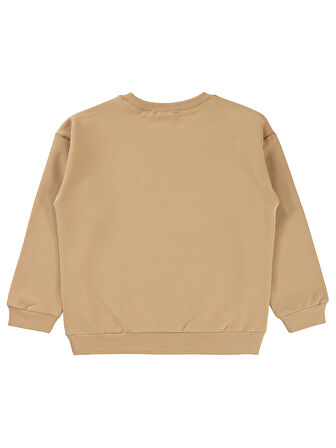 Civil Girls Kız Çocuk Sweatshirt 6-9 Yaş Yulaf Sütü