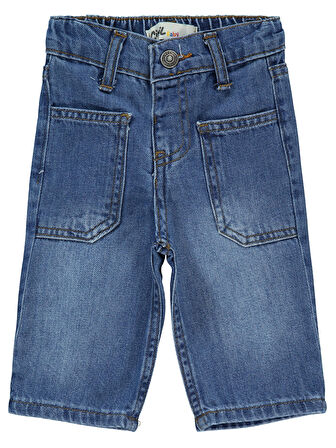 Civil Bay Kız Bebek Pantolon 6-18 Ay Açık Mavi