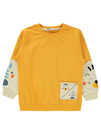 Civil Boys Erkek Çocuk Sweatshirt 2-5 Yaş Hardal