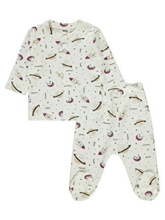 Civil Baby Erkek Bebek Pijama Takımı 1-6 Ay Kahve