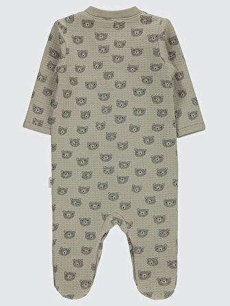 Civil Baby Erkek Bebek Patikli Tulum 1-6 Ay  Vizon