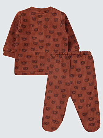 Civil Baby Erkek Bebek Pijama Takımı 1-6 Ay Kahve