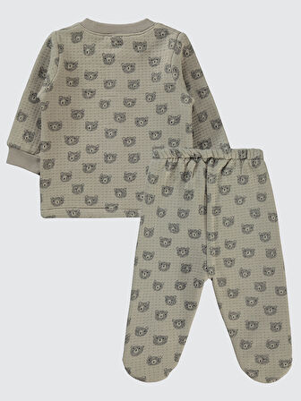Civil Baby Erkek Bebek Pijama Takımı 1-6 Ay Vizon