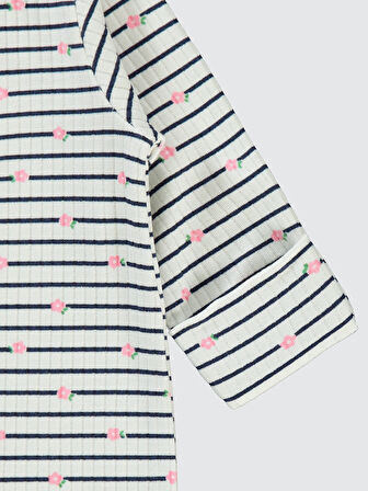 Civil Baby Kız Bebek Patikli Tulum 1-6 Ay Pembe