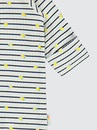 Civil Baby Kız Bebek Patikli Tulum 1-6 Ay Sarı