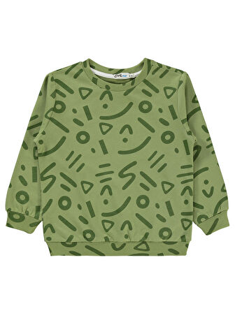 Civil Boys Erkek Çocuk Sweatshirt 2-5 Yaş Açık Haki
