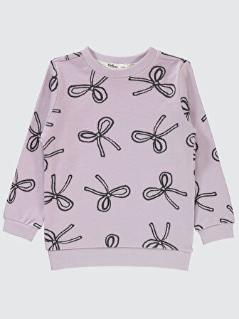 Civil Girls Kız Çocuk Sweatshirt 2-5 Yaş Nazik Lavanta