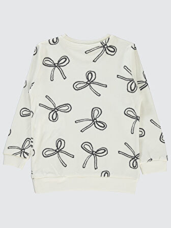 Civil Girls Kız Çocuk Sweatshirt 2-5 Yaş Ekru