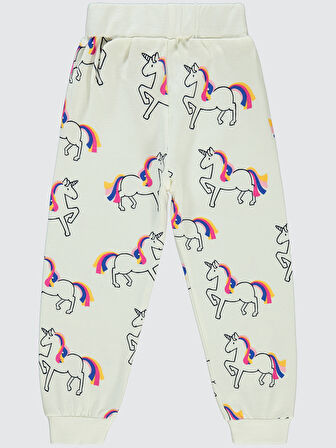 Civil Girls Kız Çocuk Eşofman Altı 2-5 Yaş  Ekru