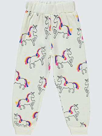 Civil Girls Kız Çocuk Eşofman Altı 2-5 Yaş  Ekru