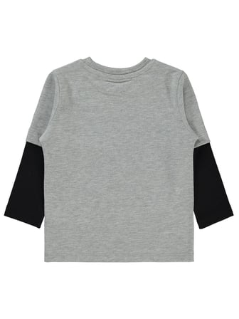 Civil Boys Streetball Baskılı 2-5 Yaş Sweatshirt - Gri