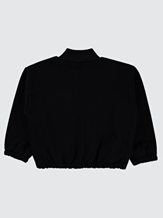 Civil Girls Kız Çocuk Sweatshirt 6-9 Yaş Siyah