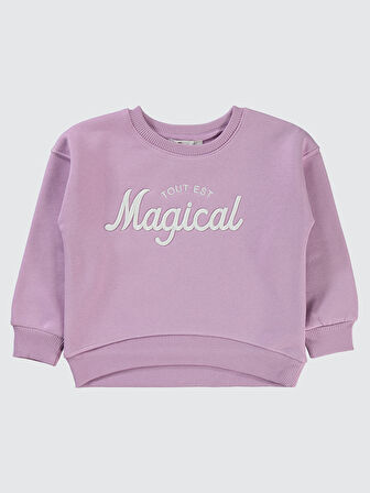 Civil Girls Kız Çocuk Sweatshirt 2-5 Yaş Lila