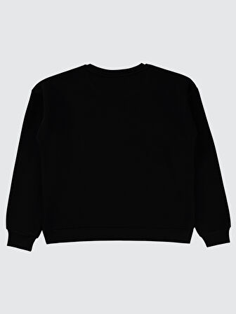 Civil Girls Kız Çocuk Sweatshirt 10-13 Yaş Siyah