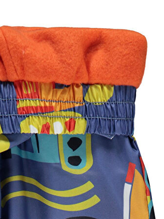 Civil Boys İş Makineleri Empirme Baskılı 2-5 Yaş Pantolon - Mavi2-3 Yaş