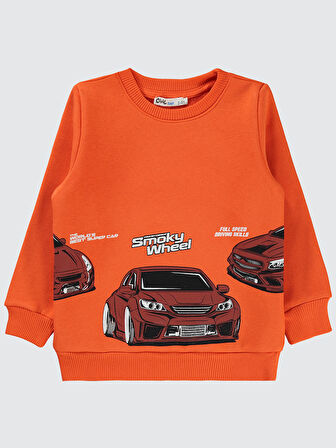 Civil Boys Erkek Çocuk Sweatshirt 2-5 Yaş Oranj