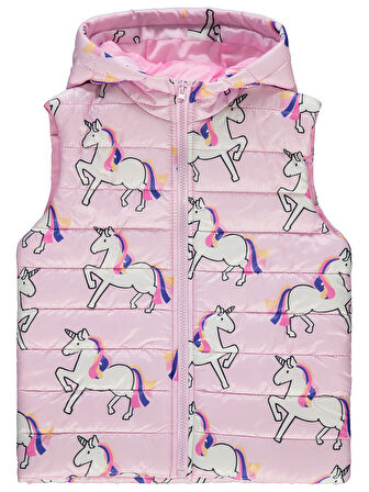 Civil Girls Kız Çocuk Yelek 6-9 Yaş Gül Pembe 