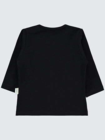 Civil Baby Kız Bebek Penye Sweatshirt 6-18 Ay Siyah