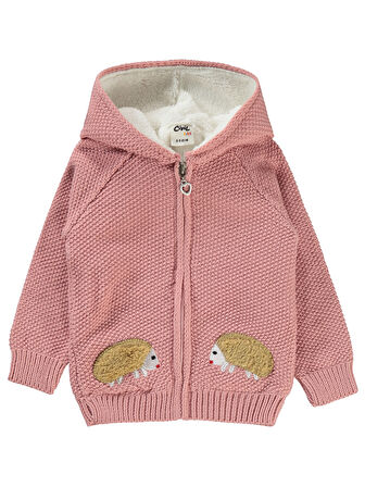 Civil Baby Kız Bebek Hırka 6-18 Ay  Pudra
