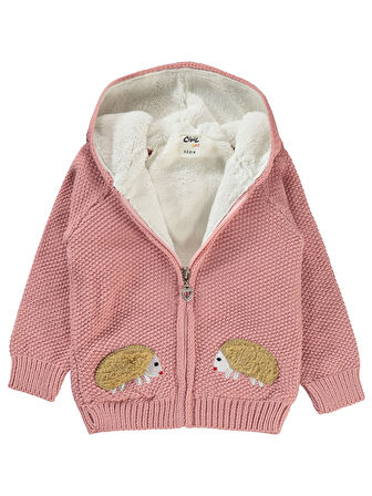 Civil Baby Kız Bebek Hırka 6-18 Ay  Pudra