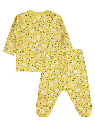 Civil Baby Kız Bebek Pijama Takımı 1-6 Ay Hardal