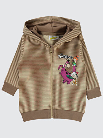 The Flintstones Erkek Bebek Hırka 6-18 Ay Sütlükahve
