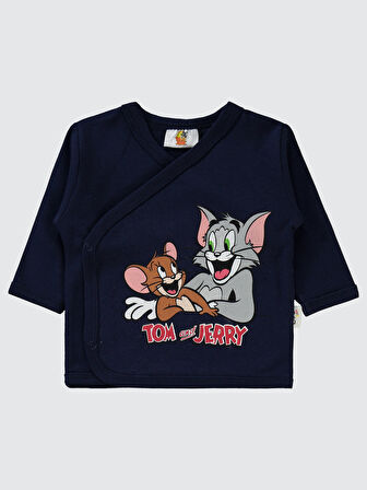 Tom ve Jerry Erkek Bebek Zıbın Takımları Kırmızı