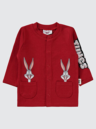 Bugs Bunny Erkek Bebek Pijama Takımı 1-6 Ay Kırmızı