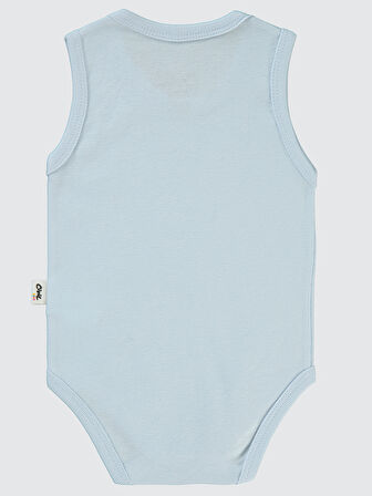 Civil Baby Bebek Çıtçıtlı Badi 3-9 Ay  Mavi