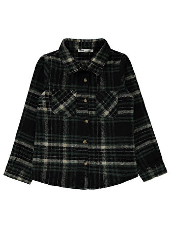 Civil Girls Kız Çocuk Gömlek 6-9 Yaş Yeşil 