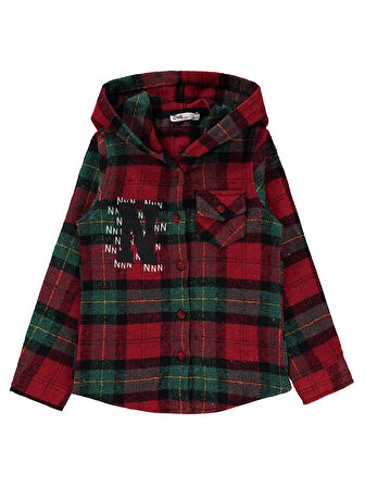 Civil Girls Kız Çocuk Gömlek 6-9 Yaş Yeşil