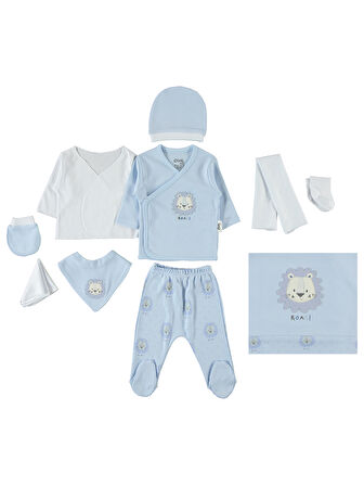 Civil Baby Erkek Bebek Zıbın Setleri 0-1 Ay Mavi