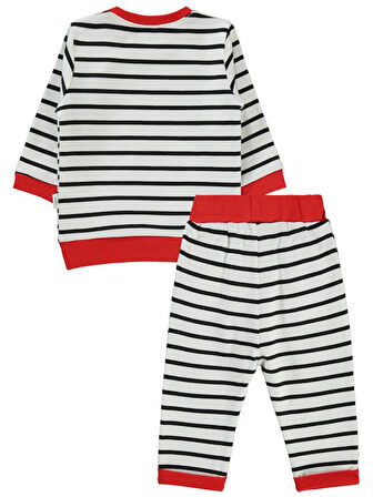 Civil Baby Hello Kitty Çizgi Empirme 6-18 Ay Takım - Siyah9-12 Ay