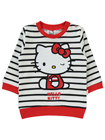 Civil Baby Hello Kitty Çizgi Empirme 6-18 Ay Takım - Siyah9-12 Ay