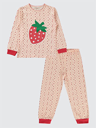 Civil Girls Kız Çocuk Pijama Takımı 10-13 Yaş  Açık Pudra
